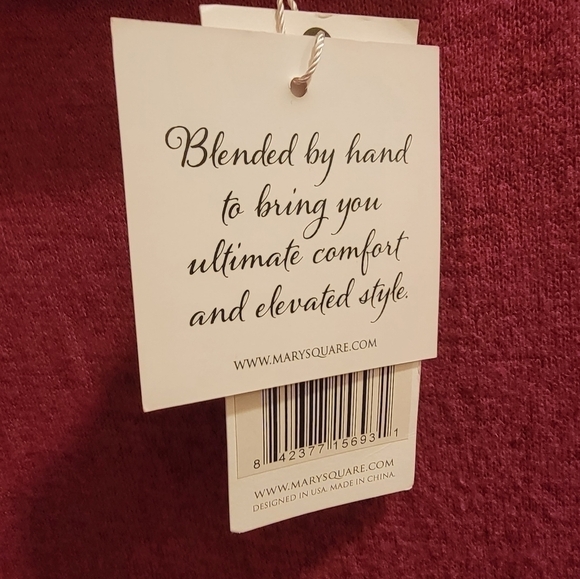 Southern Loving Mary Square Cranberry Cowl Neck Shift Dress Size Medium - Picture 4 of 6